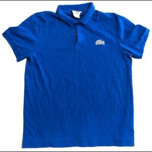 Lacoste Live Mens Blue Polo Size 4 Medium Large Alligator